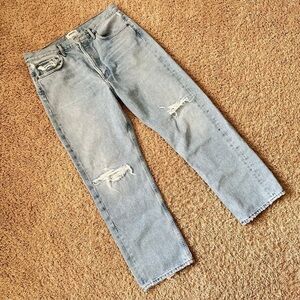 Agolde Light Blue Distressed Jeans